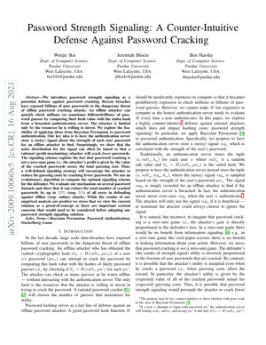 Copertina documento PDF - Segnalazione della Forza della Password: Una Difesa Contro-Intuitiva contro il Cracking delle Password